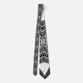 B- en W-Mode geïnspireerd patroon Stropdas (Achterkant)