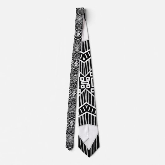 B- en W-Mode geïnspireerd patroon Stropdas (Achterkant)