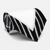 B- en W-Mode geïnspireerd patroon Stropdas (Opgerold)