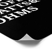 B en Woofers Auto Audio Grappig T-shirt Poster (Hoek)