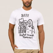B.F.F.F. Big Foot Friends Forever T-shirt (Voorkant)
