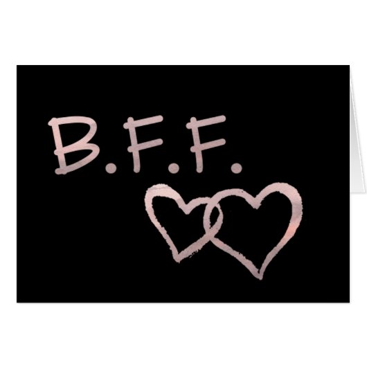 B F met gekoppelde harten (Voorkant Horizontaal)