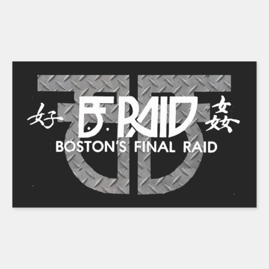 B.F. Raid (Boston's Final Raid) Stickers (Voorkant)