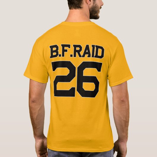 B.F. Raid Hockey Night Tee Gold T-shirt (Achterkant)
