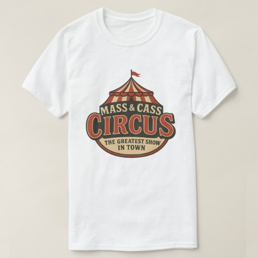 B.F. Raid Mass And Cass Greatest Show In Town T-shirt (Design voorkant)