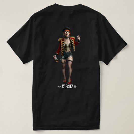 B.F. Raid Mass And Cass Greatest Show In Town  T-shirt (Design achterkant)