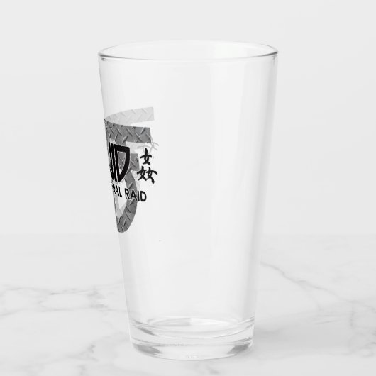 B.F. Raid Pint Glass Glas (Links)