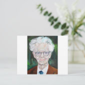 B.F. Skinner - olieportret.2 Briefkaart (Staand voorkant)