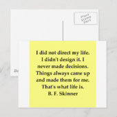 b f skinner quote briefkaart (Voorkant / Achterkant)