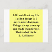 b f skinner quote briefkaart (Voorkant)