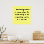 b f skinner quote poster (Keuken)