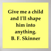 b f skinner quote poster (Voorkant)