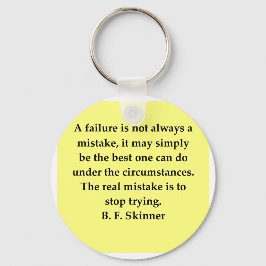 b f skinner quote sleutelhanger (Voorkant)