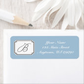 B Fancy logo (blauw) Etiket (Insitu)
