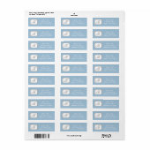 B Fancy logo (blauw) Etiket (Full Sheet)