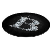 B Faux-"Diamond"-monogram Snijplank (Hoek)
