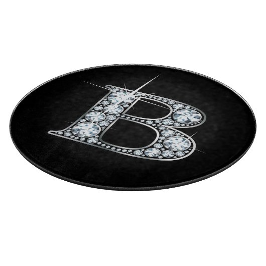 B Faux-"Diamond"-monogram Snijplank (Hoek)