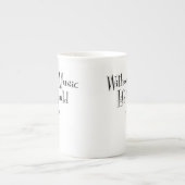 B Flat Bone China Mok (Voorkant)