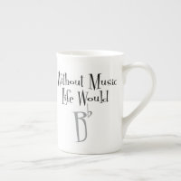 B Flat Bone China Mok