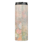 B Floral Monogram Letter Thermosbeker (Achterkant)