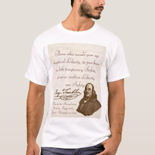 B. Franklin: Vrijheid en veiligheid - Kind T-shirt