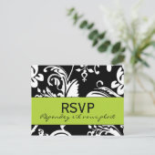 B&G Damask RSVP Briefkaart (Staand voorkant)