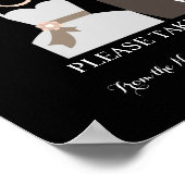 B & G Love is Sweet Bruidsfeest Bruiloft Poster (Hoek)