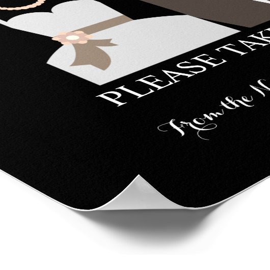 B & G Love is Sweet Vrijgezellenfeest Wedding Post Poster (Hoek)