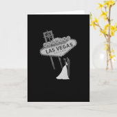 B&G Wedding in Fabulous Las Vegas Kaart Retro (Gele Bloem)