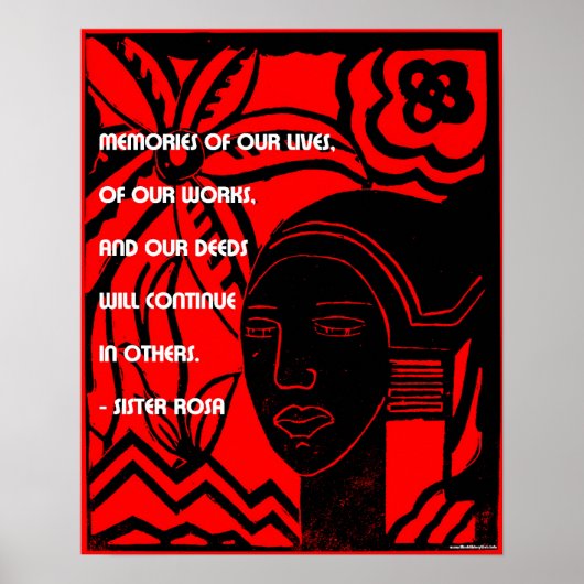 B;geen geschiedeniscitaten - zuster Rosa Poster (Voorkant)