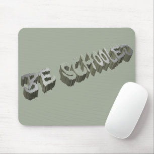 B. getraind - grijs-wit muismat