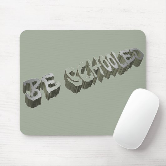B. getraind - grijs-wit muismat (Met muis)