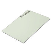 B. getraind - grijs-wit notitieblok (Schuin)