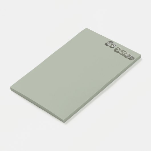 B. getraind - grijs-wit post-it® notes (Schuin)