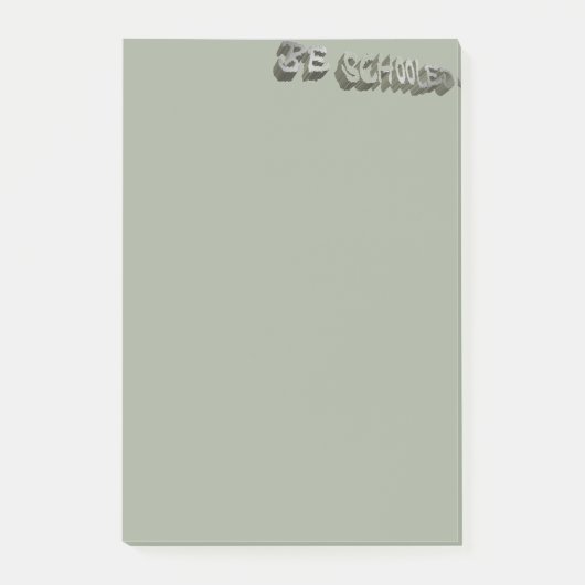 B. getraind - grijs-wit post-it® notes (Voorkant)