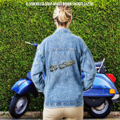 B Gooled grijs-wit Denim Jacket