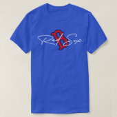 B Handletter Blauw Rood TShirt (Design voorkant)