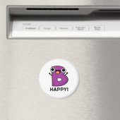 B Happy Funny Alphabet Pun Magneet (Insitu (Vaatwasser))