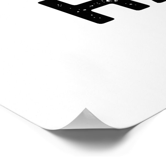 B Happy Funny Alphabet Pun Poster (Hoek)