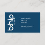 B: Heup Visitekaartje (Achterkant)