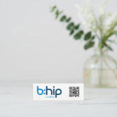 b:HIP Distributeurders Zakkaart Mini Visitekaartje (Staand voorkant)