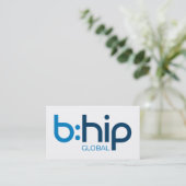 b:HIP Distributor Business Card Blue Visitekaartje (Staand voorkant)