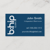 b:HIP Distributor Business Card Blue Visitekaartje (Achterkant)