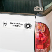 B HOLES, kogelgat van de schedel, stom voor 3sh sk Bumpersticker (Op Truck)