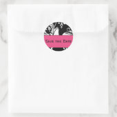 B&HP Hedendaagse Damask Save the Date Sticker (Tas)