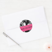 B&HP Hedendaagse Damask Save the Date Sticker (Envelop)