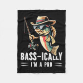 B-ically Ik ben een Pro Grappig Vist liefhebbers V Fleece Deken (Voorkant)