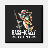 B-ically Ik ben een Pro Grappig Vist liefhebbers V Magneet (Voorkant)