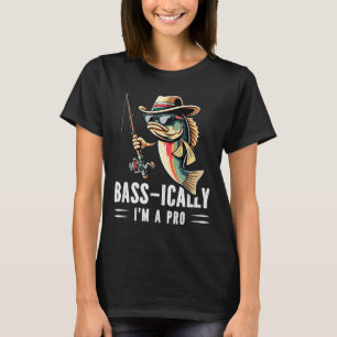 B-ically Ik ben een Pro Grappig Vist liefhebbers V T-shirt