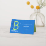 B INITIAAL COLLECTIE Bar Mitzvah Seating Escort Plaatskaartje<br><div class="desc">WELKOM! Al mijn design zijn 1-VAN-A-SOORT originele stukken van kunstwerk ontworpen door mij! Je kunt ze hier alleen vinden! Ik kan de kleur van bijna elk ontwerp aanpassen aan uw behoeften. Ik kan zelfs de hebreeuwnaam van je kind toevoegen aan de uitnodiging, gewoon vragen hoe. Je kunt me altijd een...</div>